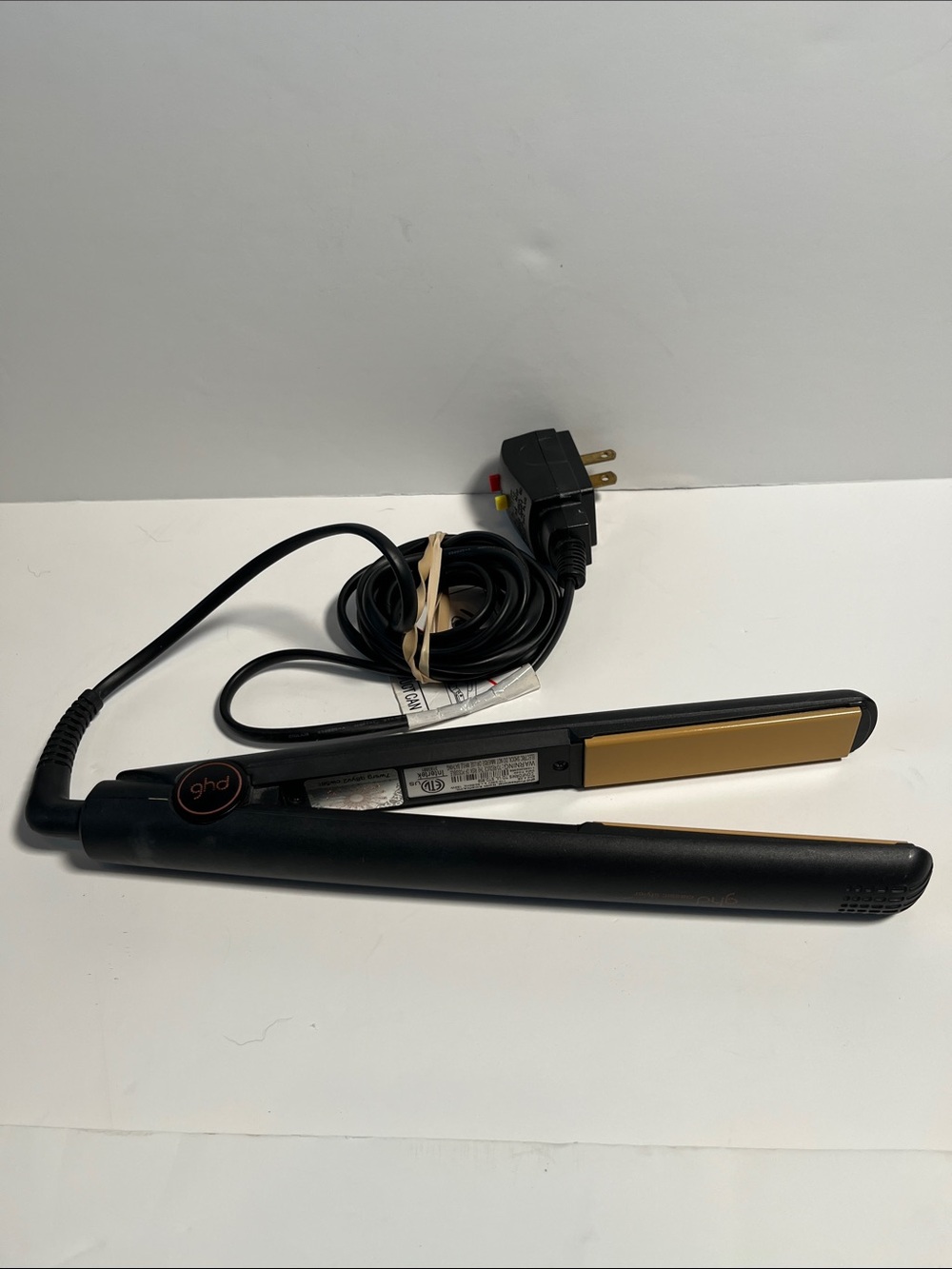 GHD Classic Styler 4.2B 1" Ceramic Flat Iron Hair Straightener - Black/Gold